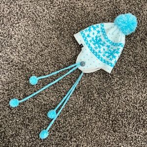 Blue and White Winter Hat
